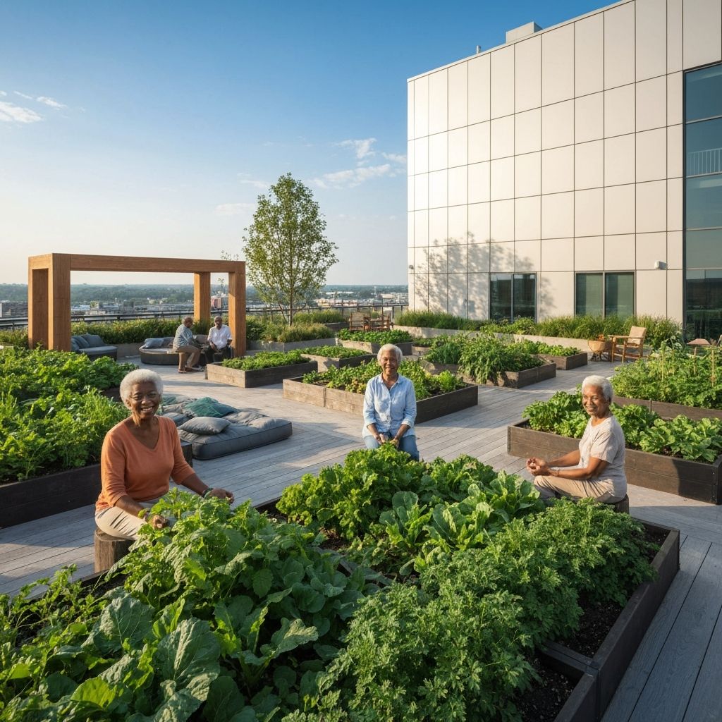 Rooftop sanctuary garden