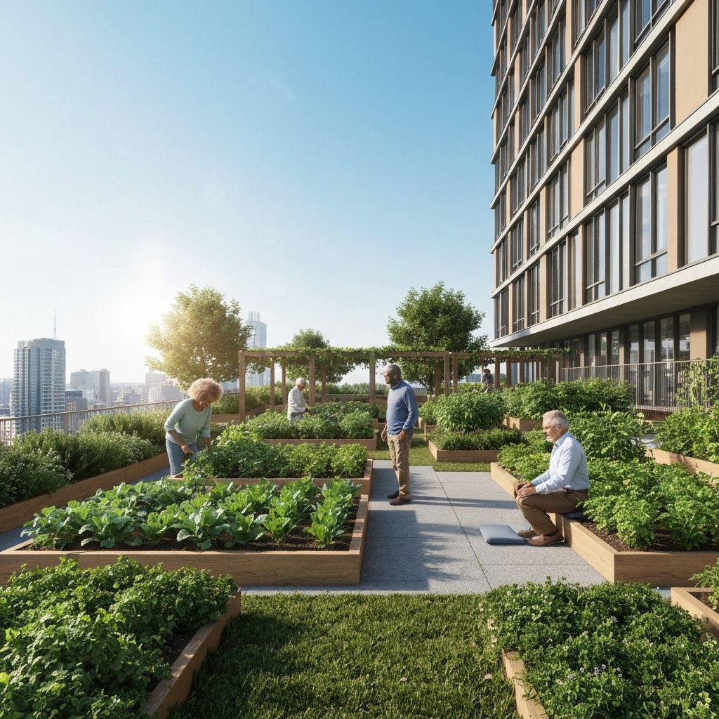 Rooftop sanctuary garden